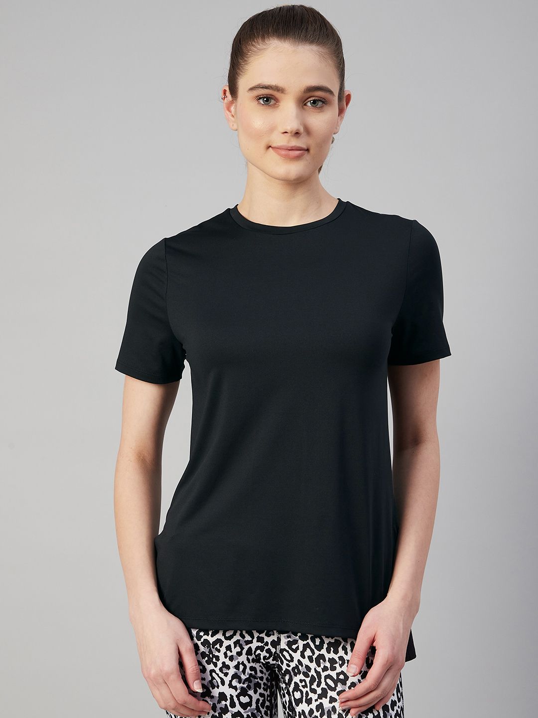 Marks & Spencer Scoop Neck Mesh Back T-Shirt