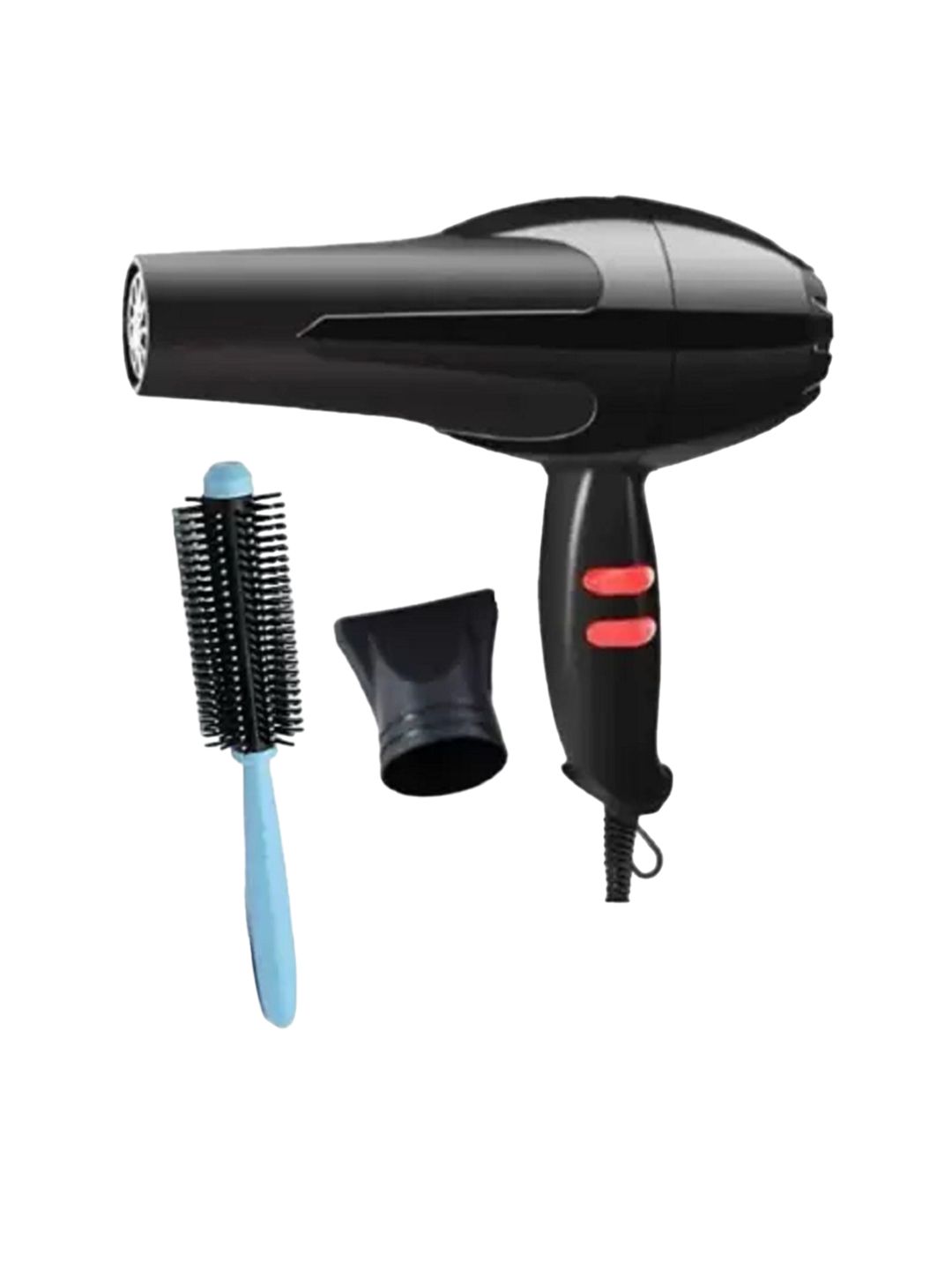 CK INDIA 1500 Watts Hair Dryer & Rolling Comb- Black