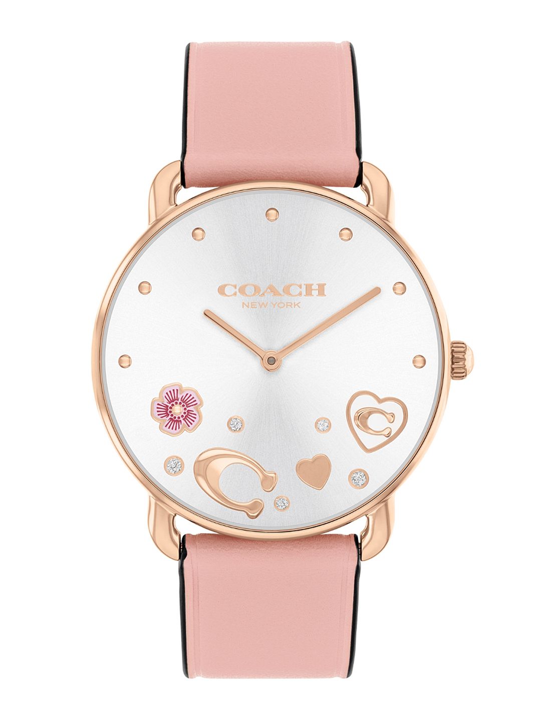 Coach Women Elliot Dial & Leather Straps Analogue Watch 14504295