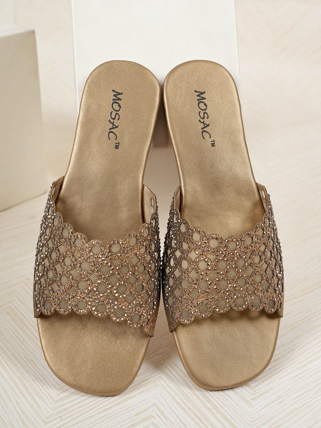 MOSAC Women Party Open Toe Flats