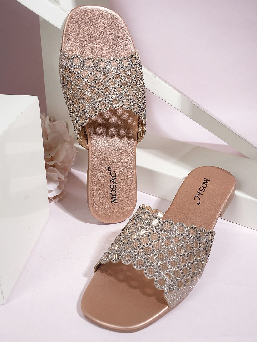 MOSAC Women Party Open Toe Flats