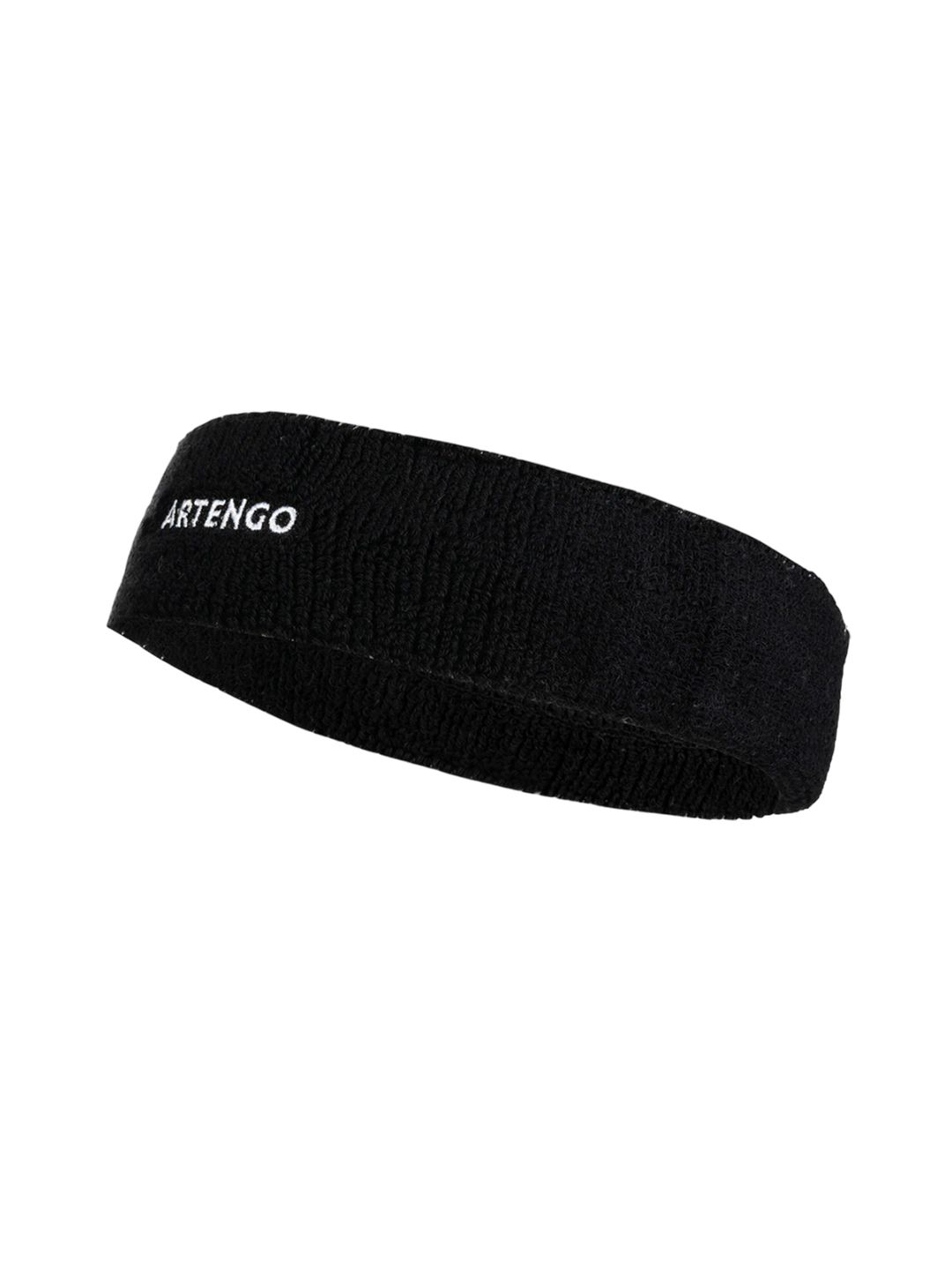Decathlon Kuikma - Adults Black TB100 Stretchable Tennis Headband