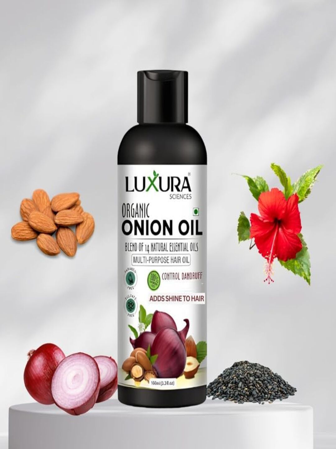Luxura Sciences Onion Hair Oil With 14 Essential Oils For Hair Growth - 100 ml