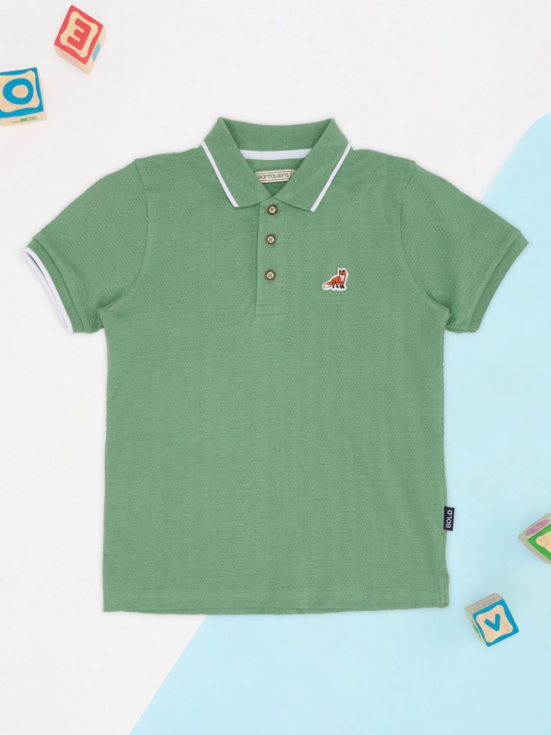 Pantaloons Junior Boys Polo Collar T-shirt