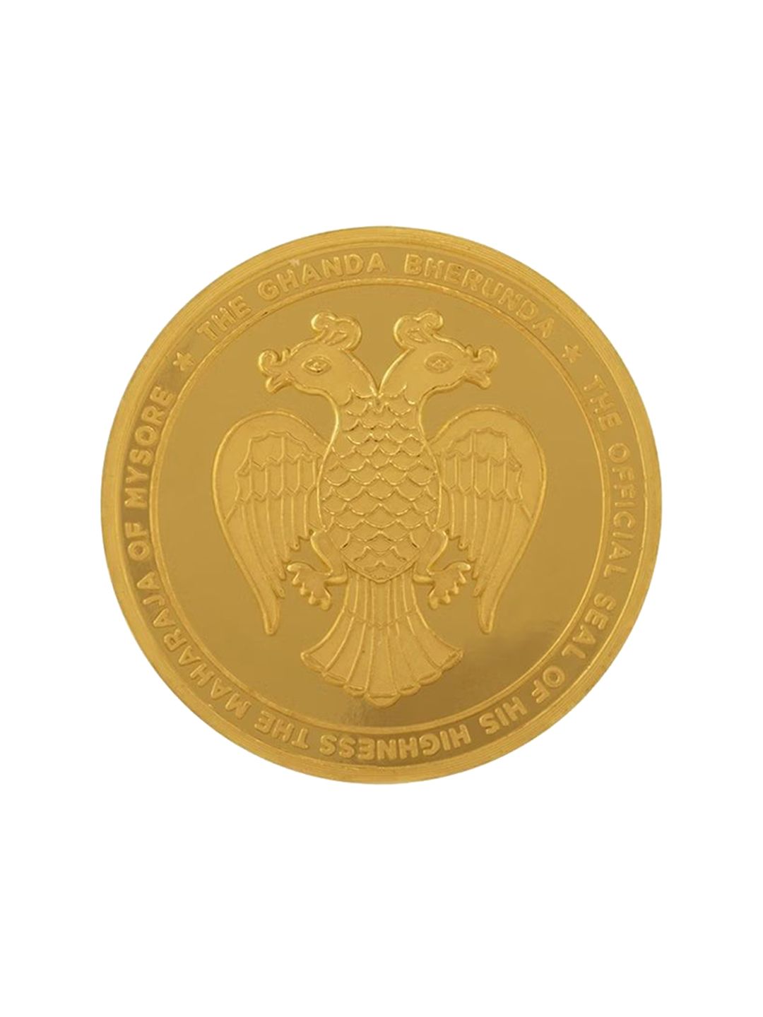 Buy C KRISHNIAH CHETTY JEWELLERS PVT LTD Gandaberunda 24KT Gold Coin 5 Gm -  - Accessories for Unisex