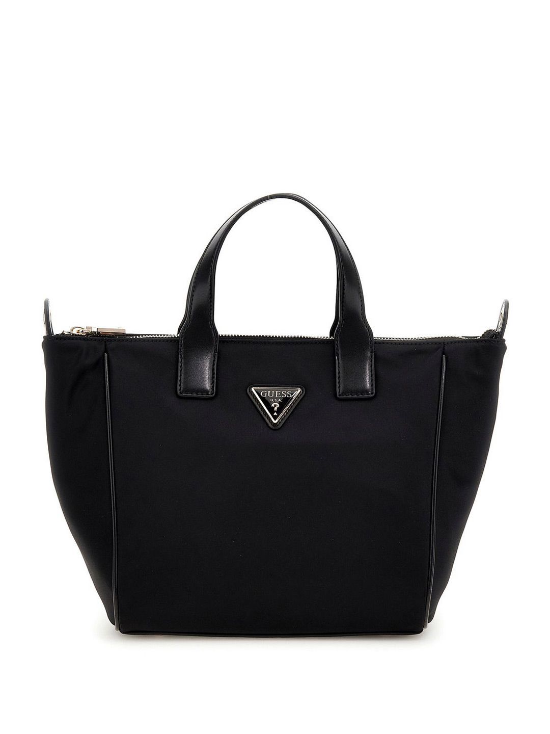 GUESS Follie Solid Medium Structured Tote Bag
