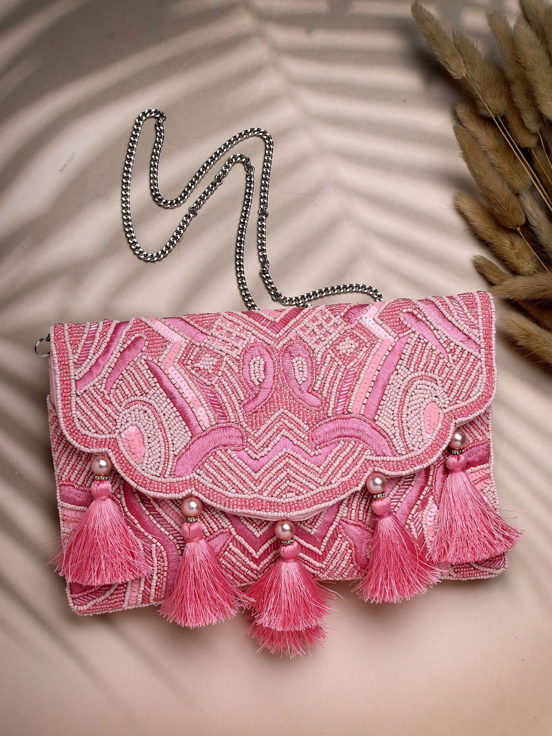 Anekaant Boho Embellished Tasselled Novelty Sling Bag