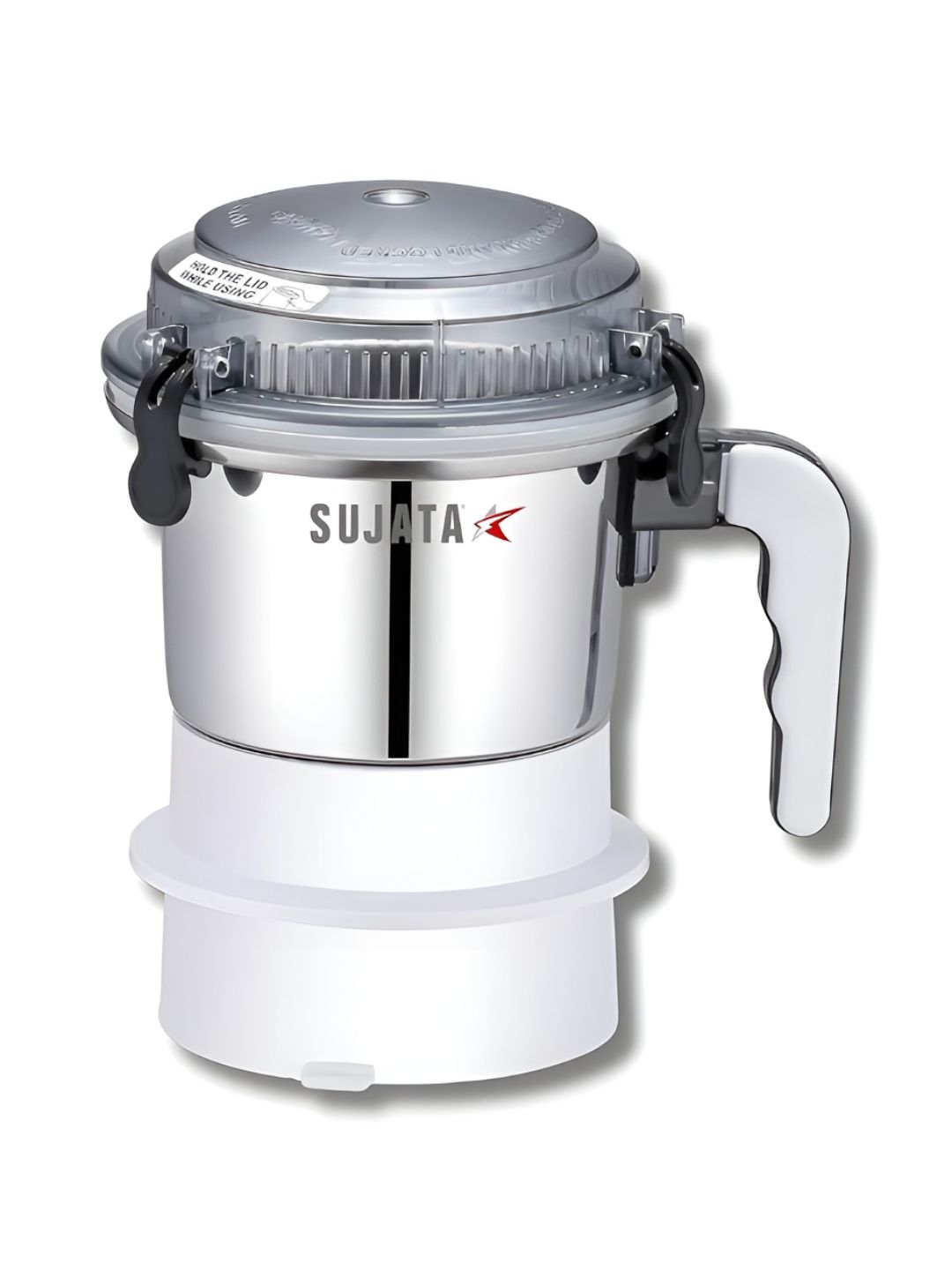 SUJATA Chutney Attach White Stainless Steel Wet And Dry Grinder Juicer Mixer Grinder 500 ml