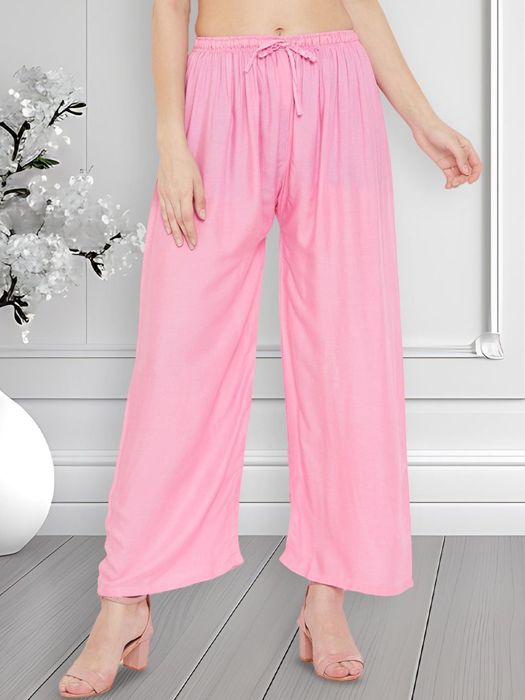 all about you Women Comfort Loose Fit Wide Leg Trousers