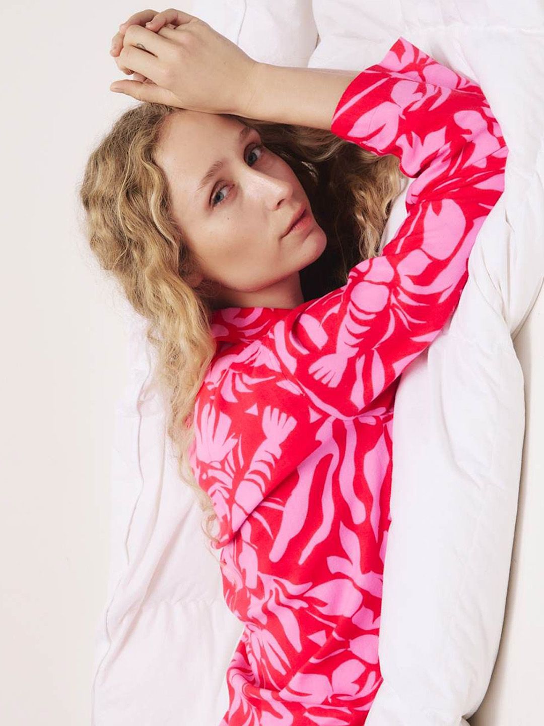Cotton Blend Lobster Print Top 4