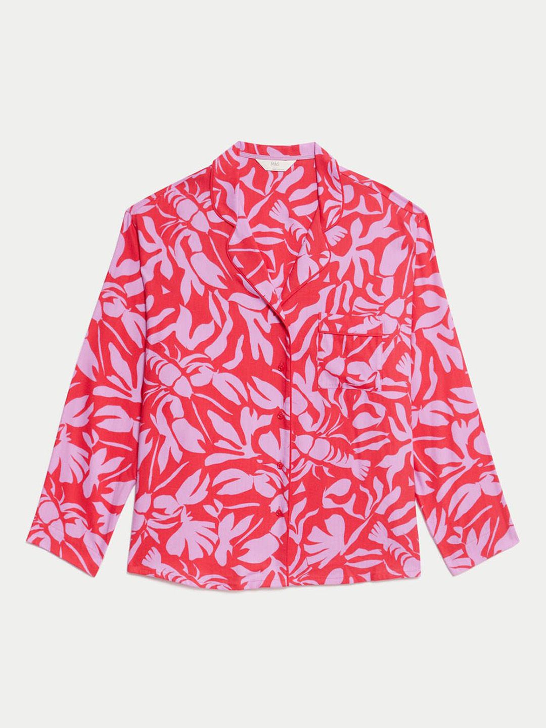 Cotton Blend Lobster Print Top 5