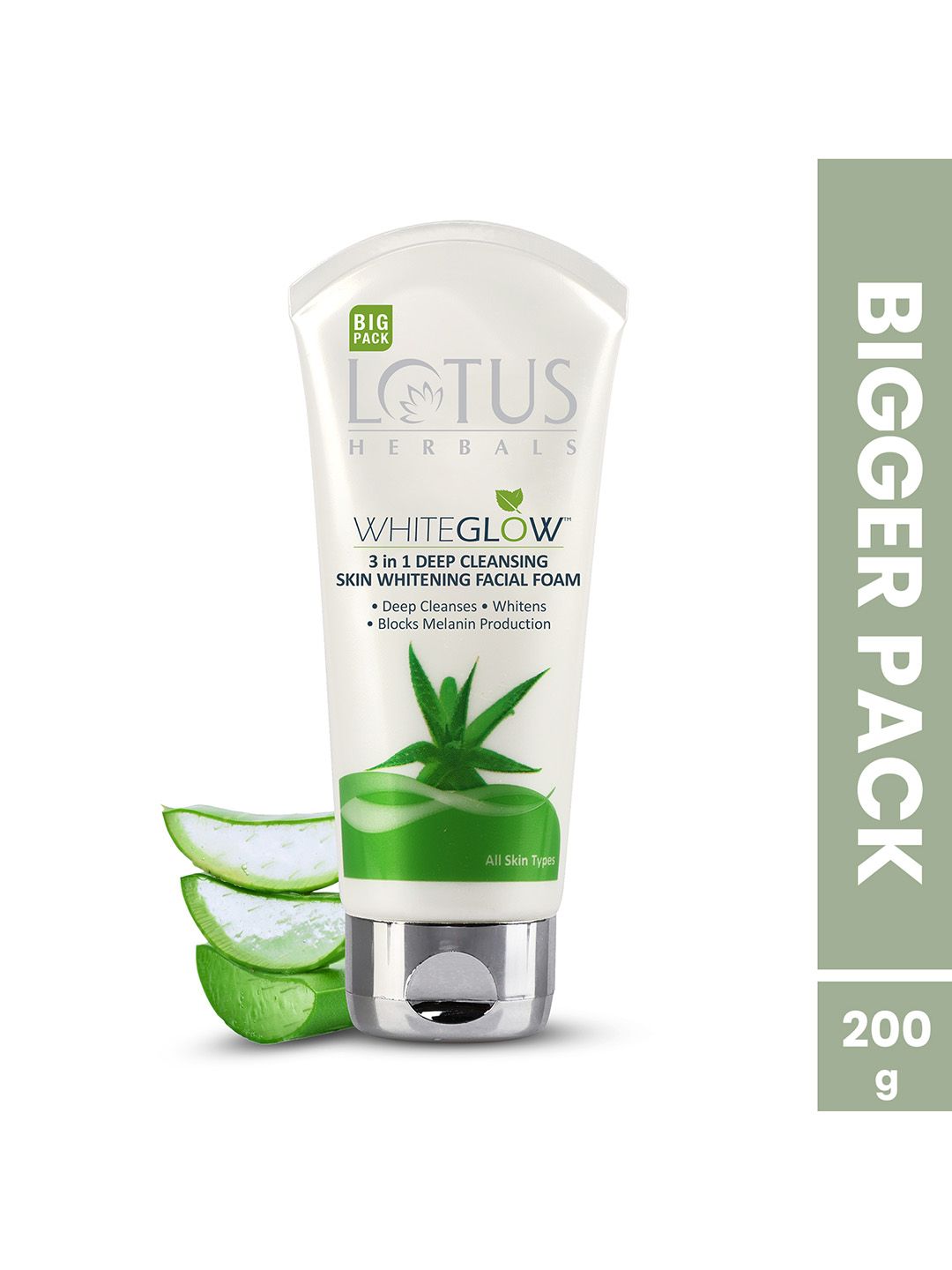 Lotus Herbals Whiteglow 3 In 1 Deep Cleaning Skin Whitening Face Wash - 200ml