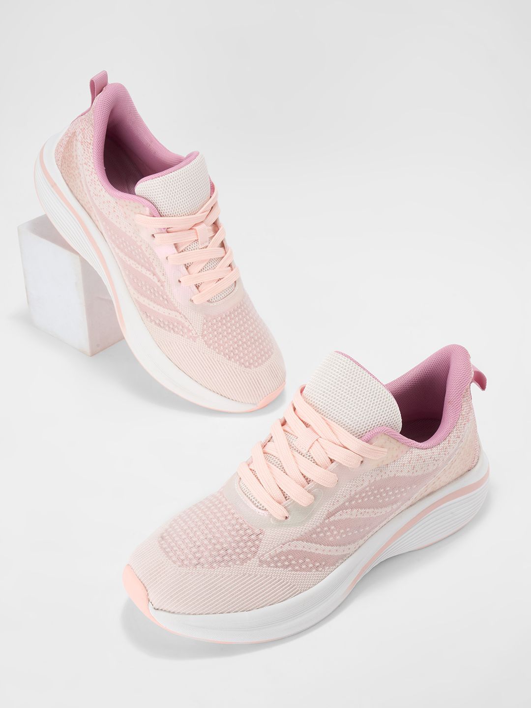 Forever Glam by Pantaloons Women Woven Design Lace-Ups Sneakers