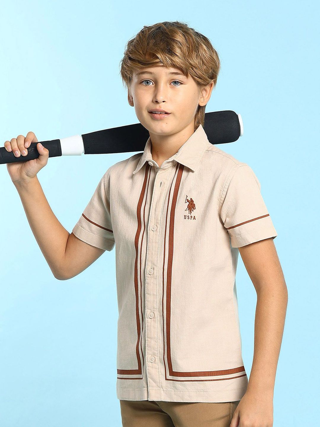 U.S. Polo Assn. Kids  Boys Boxy Casual Shirt