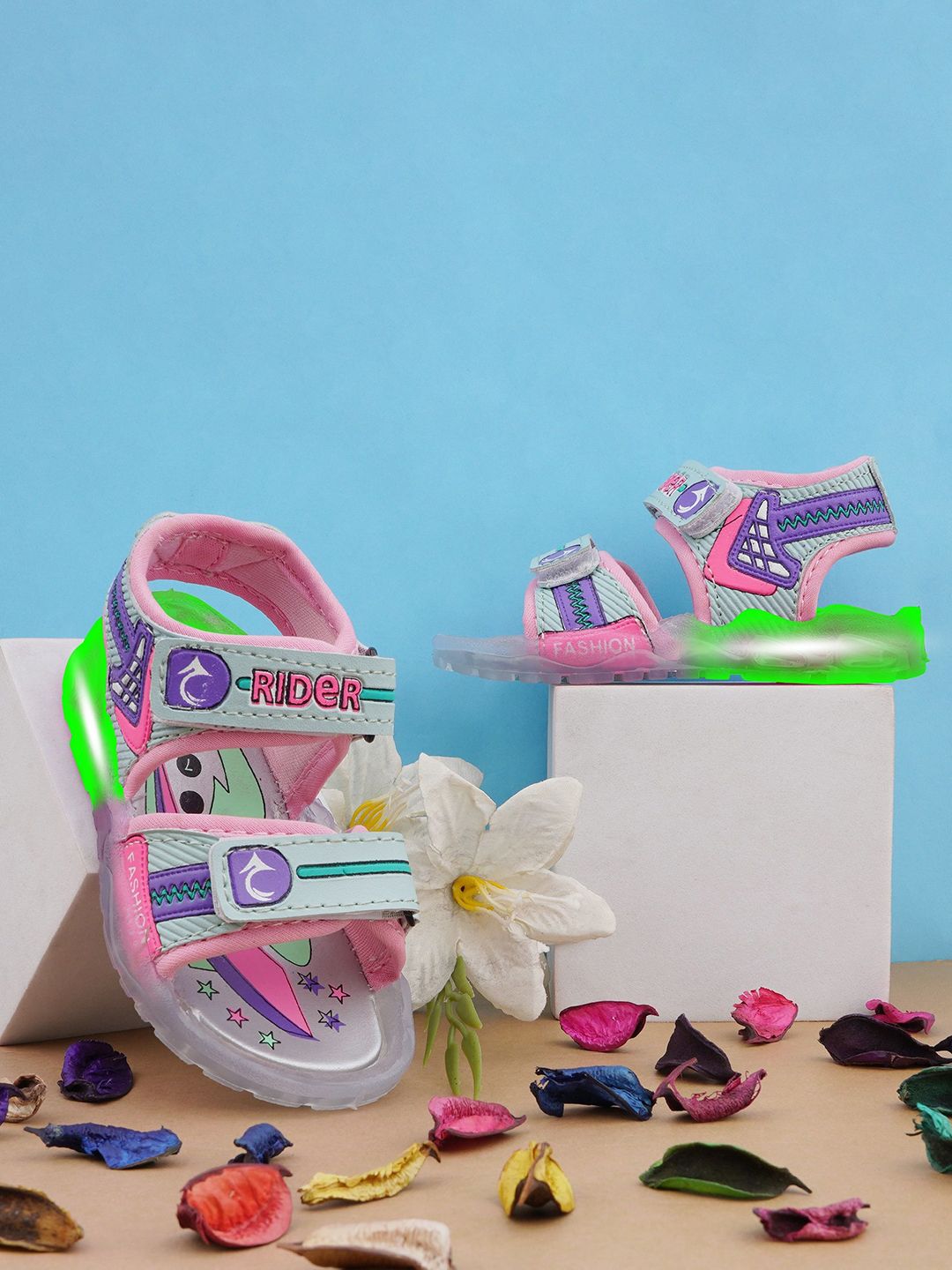 BAESD Girls Dancing Led Light Comfort Sandals