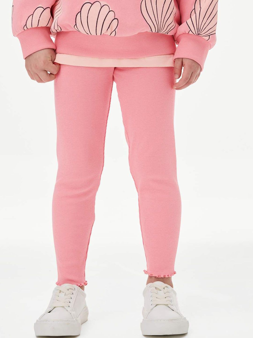 Cotton Rich Ribbed Leggings