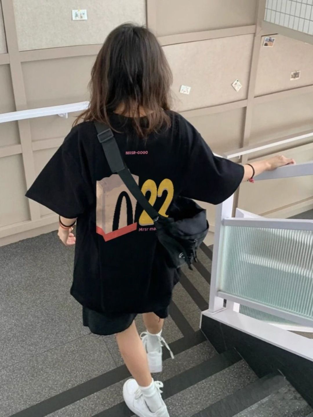 StyleCast x Revolte Women Cotton Printed Oversized T-shirt