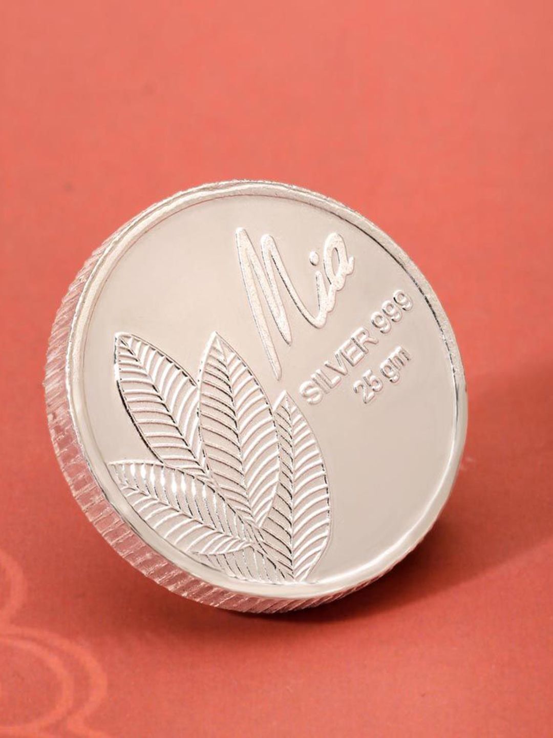 Buy Mia By Tanishq 25 GM 999 Silver Divine Mango Leaf Coin -  - Accessories for Unisex