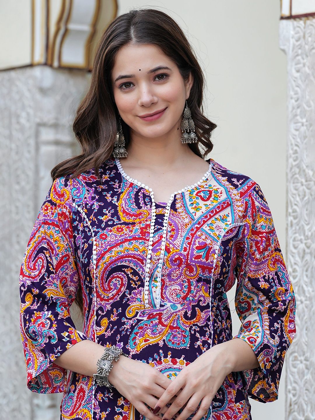 DIVASTRI Women Floral Printed Cotton Kurta