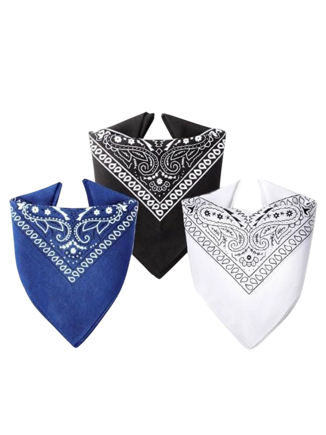 PAROPKAR Pack Of 3 Printed Pure Cotton Handkerchief