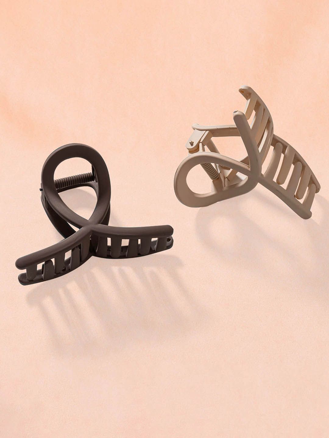 HAIR DRAMA CO. Set of 2 Butterfly Matte Finish Claw Clips