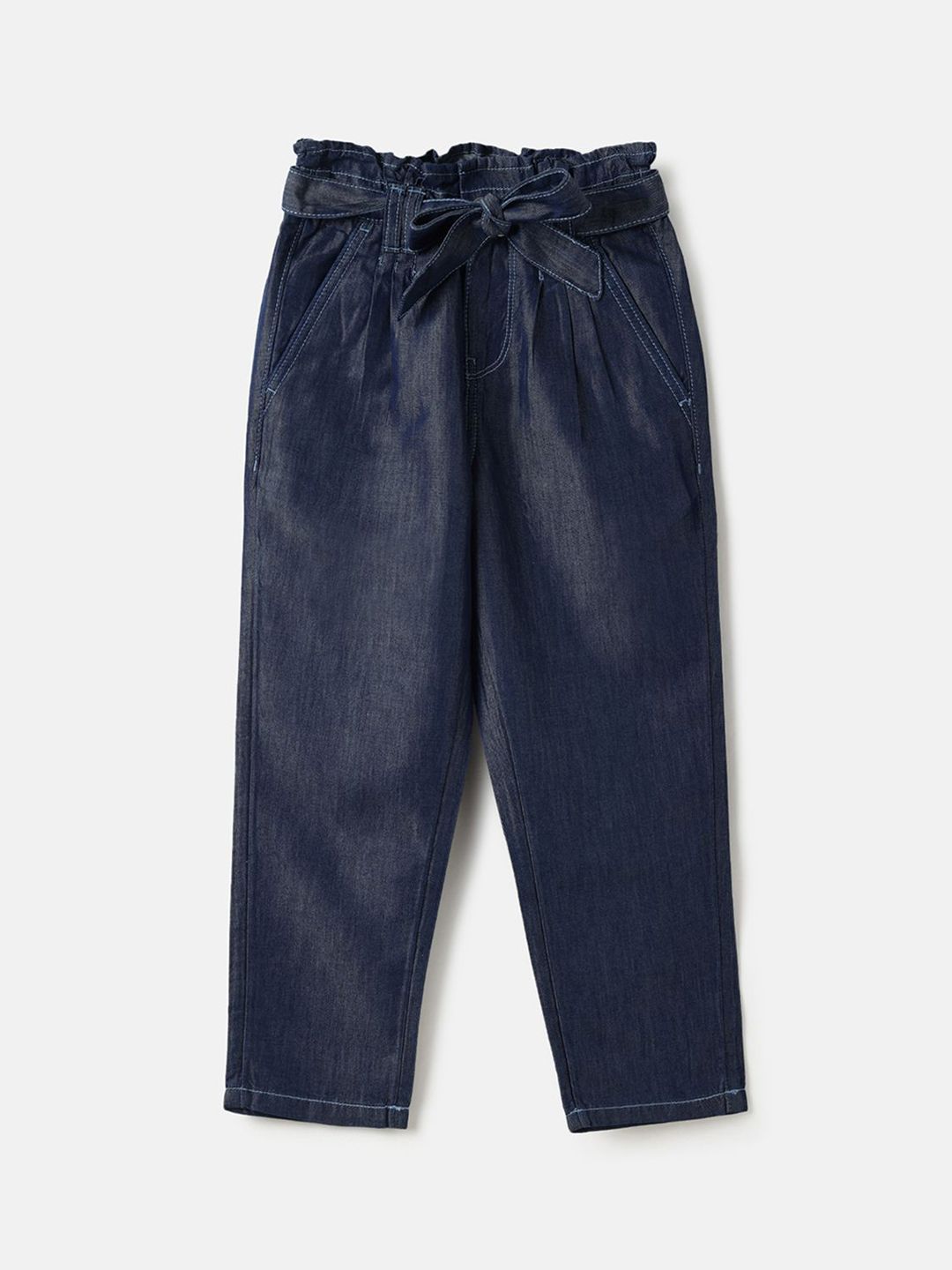 Girl Mid-Rise Regular Fit Cotton Trousers