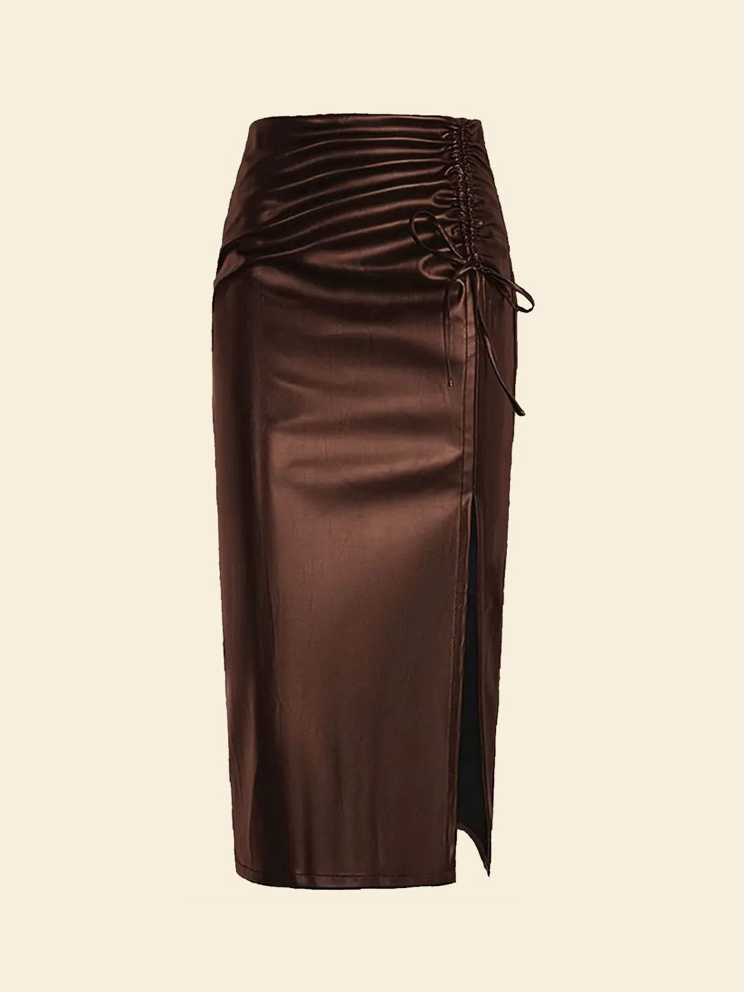 Women Side Slit A-Line Skirts 4