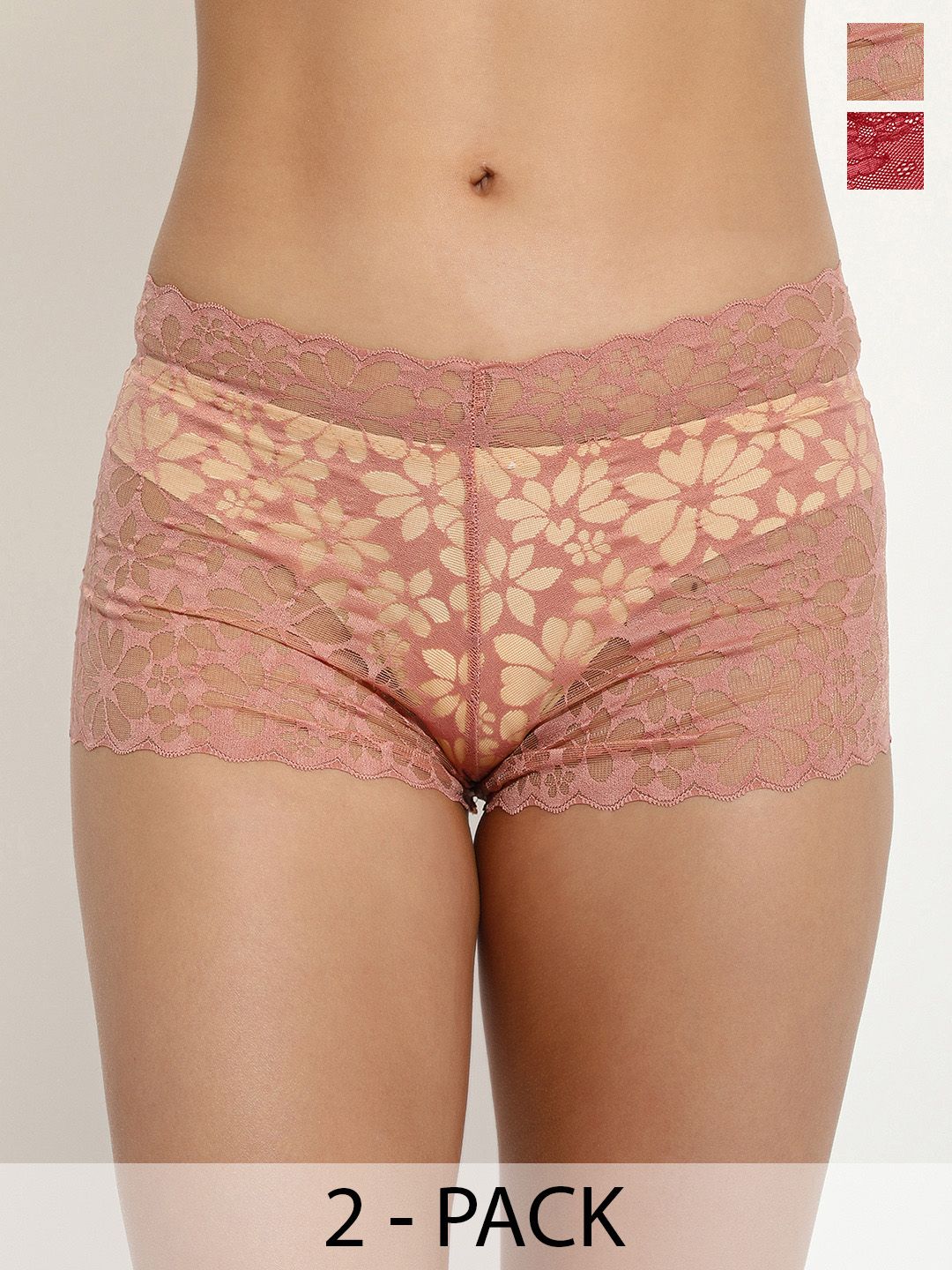 LULU & SKY Pack Of 2 Self Design Boy Short Briefs