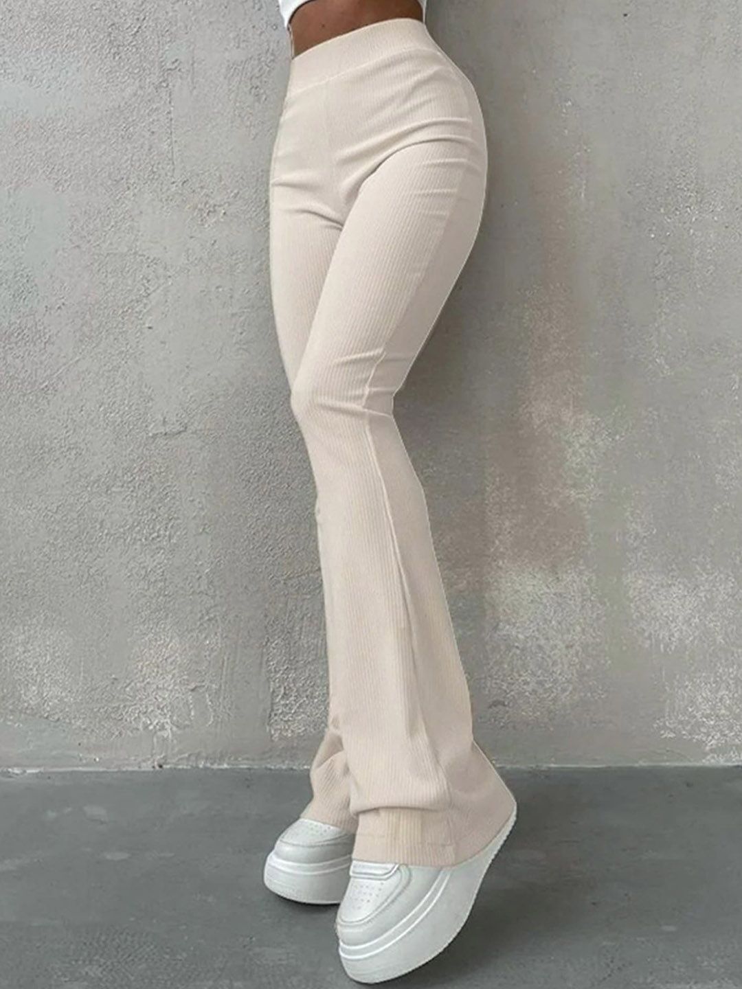 LULU & SKY Women High-Rise Bootcut Trousers
