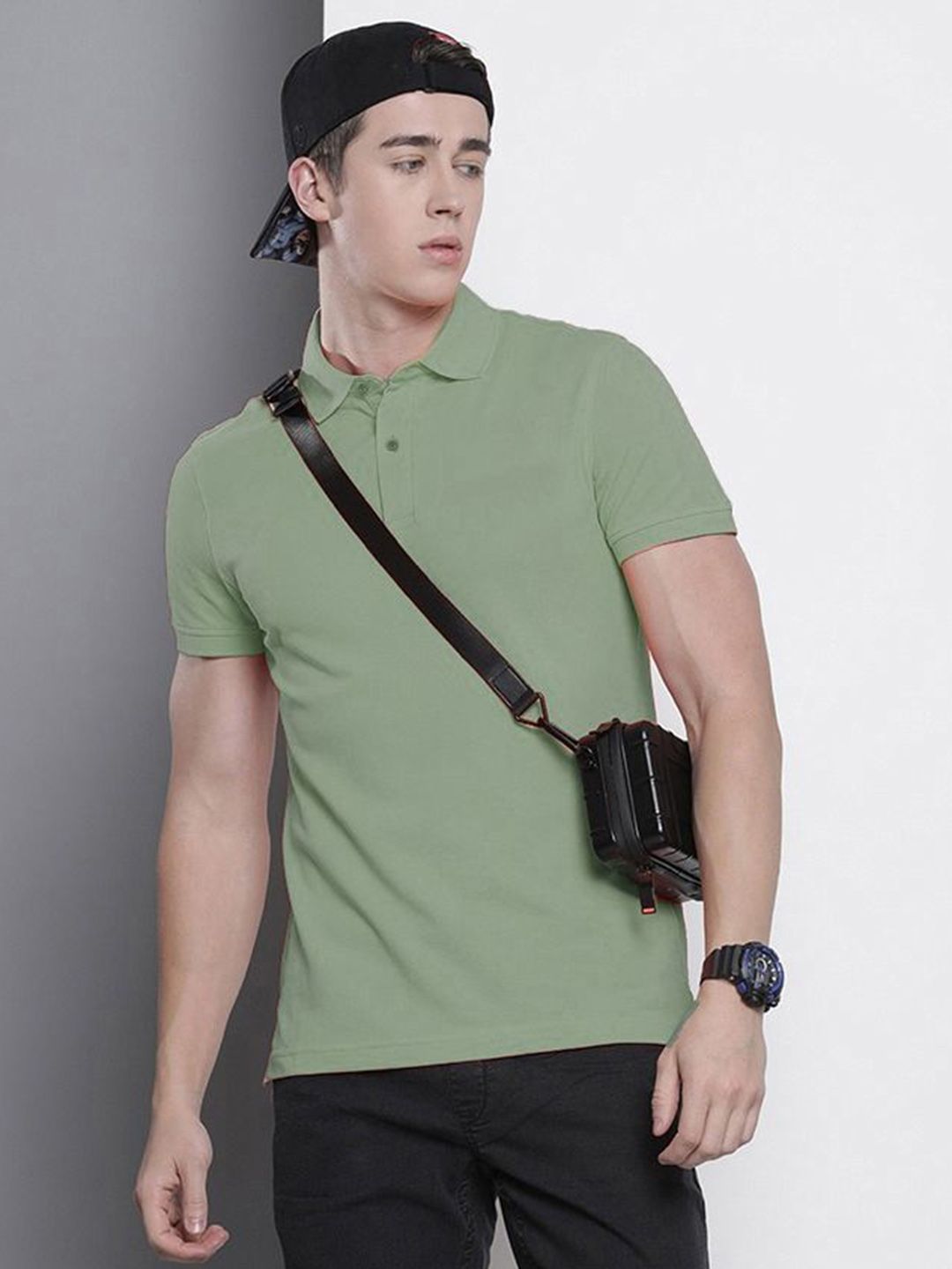 SZN Polo Collar Short Sleeves Casual T-shirt