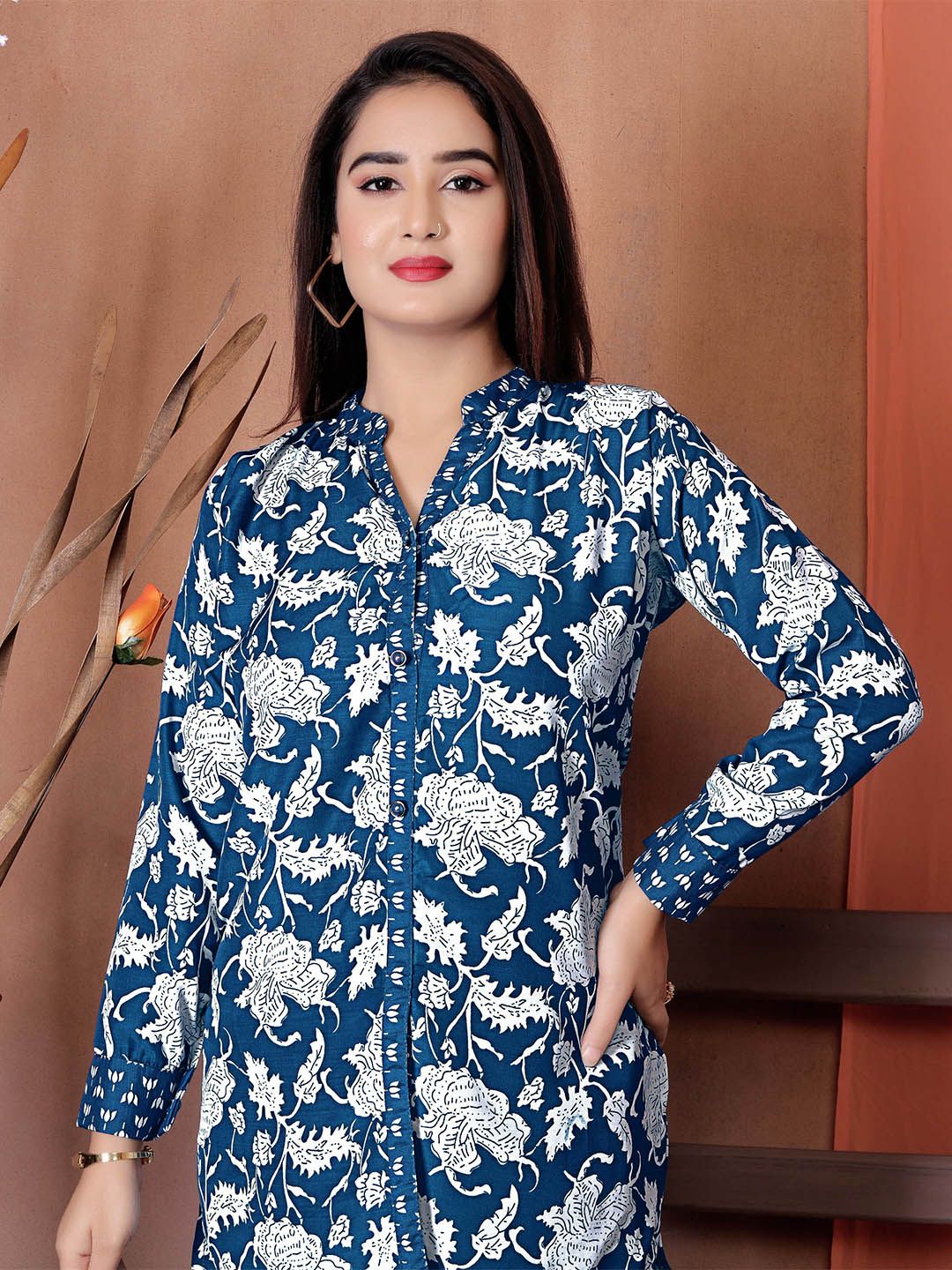 FULPARI Women Floral Printed A-Line Regular Kurti