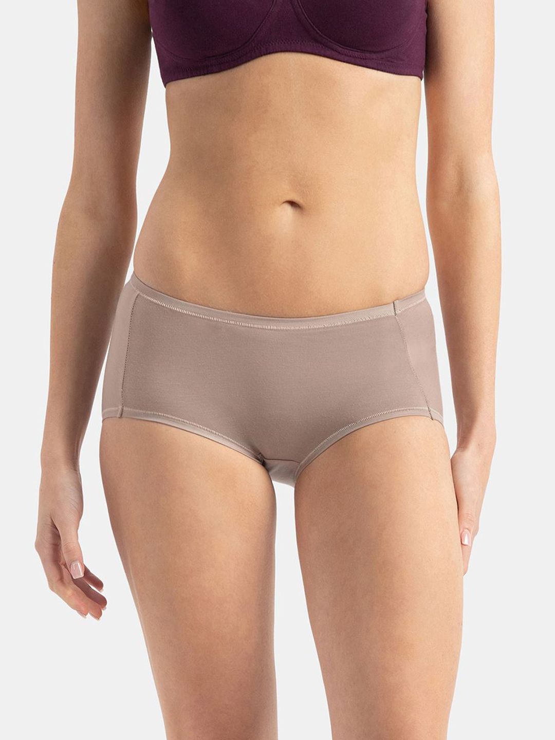 Jockey Full Coverage Tencel Lyocell Elastane Mid Waist Full Brief Stayfresh Treatment-JW03