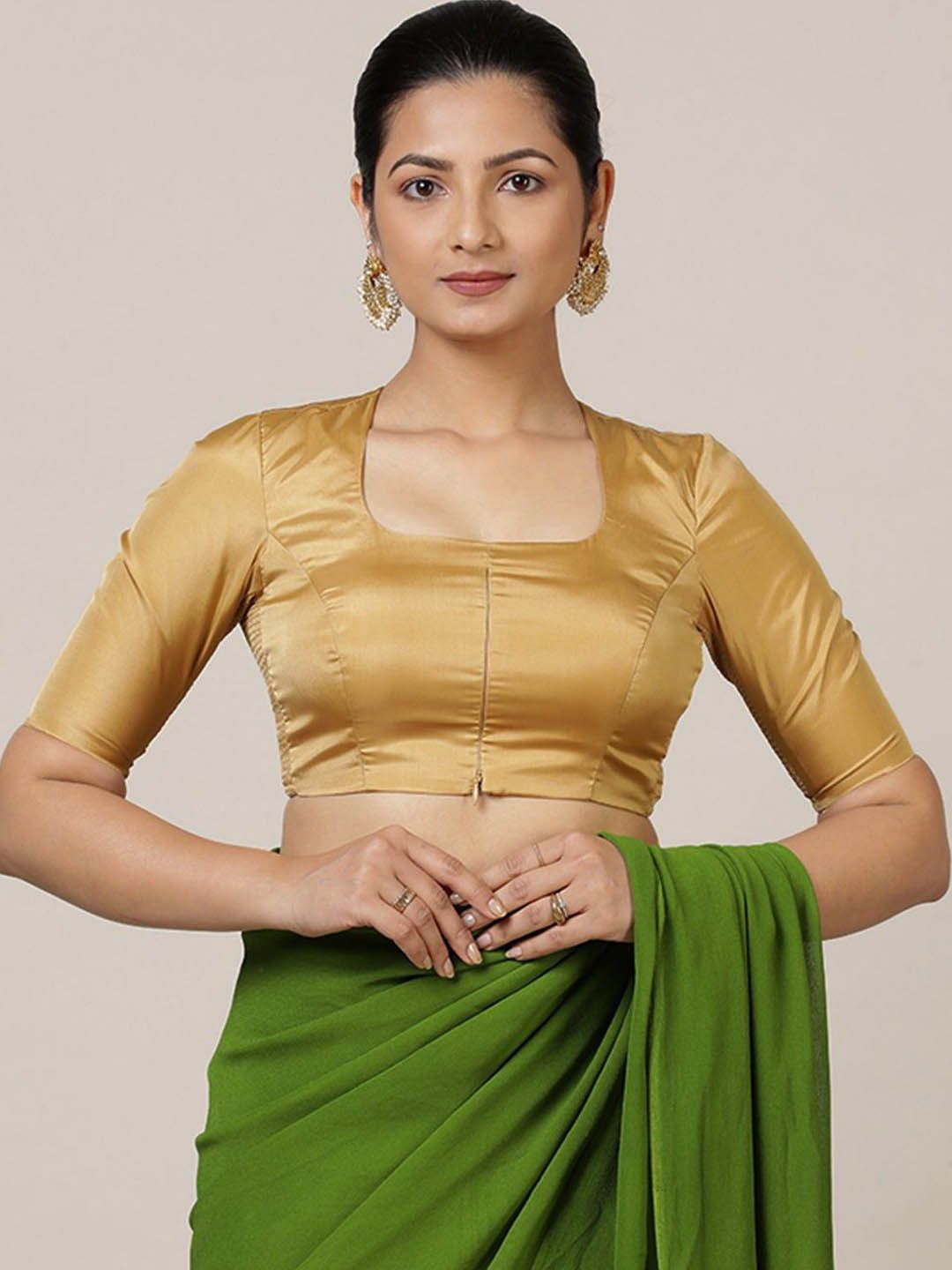 Binks Aziza x Rozaana Elbow Sleeves Saree Blouse