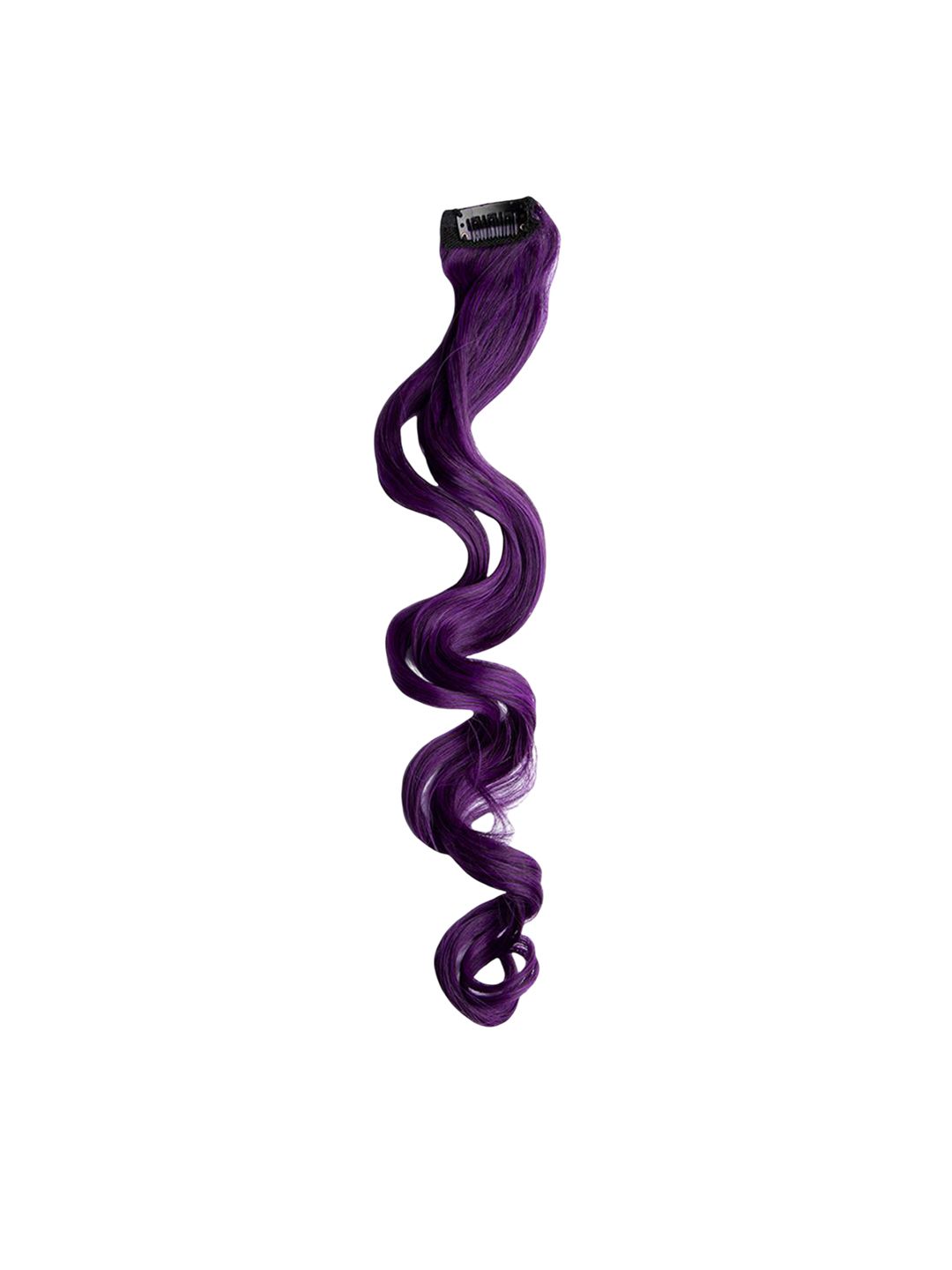 Stasia Street Curly Clip On Strands Premium Hair Extension Hair Colour - Purple Royal