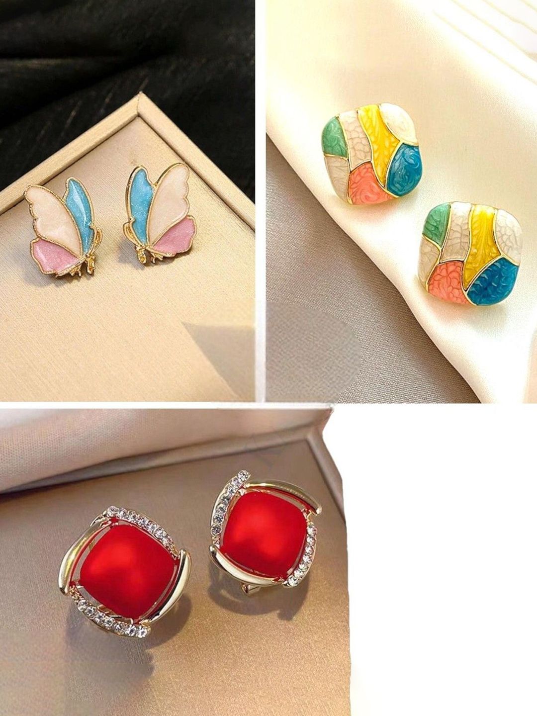 kazare Contemporary Studs Earrings