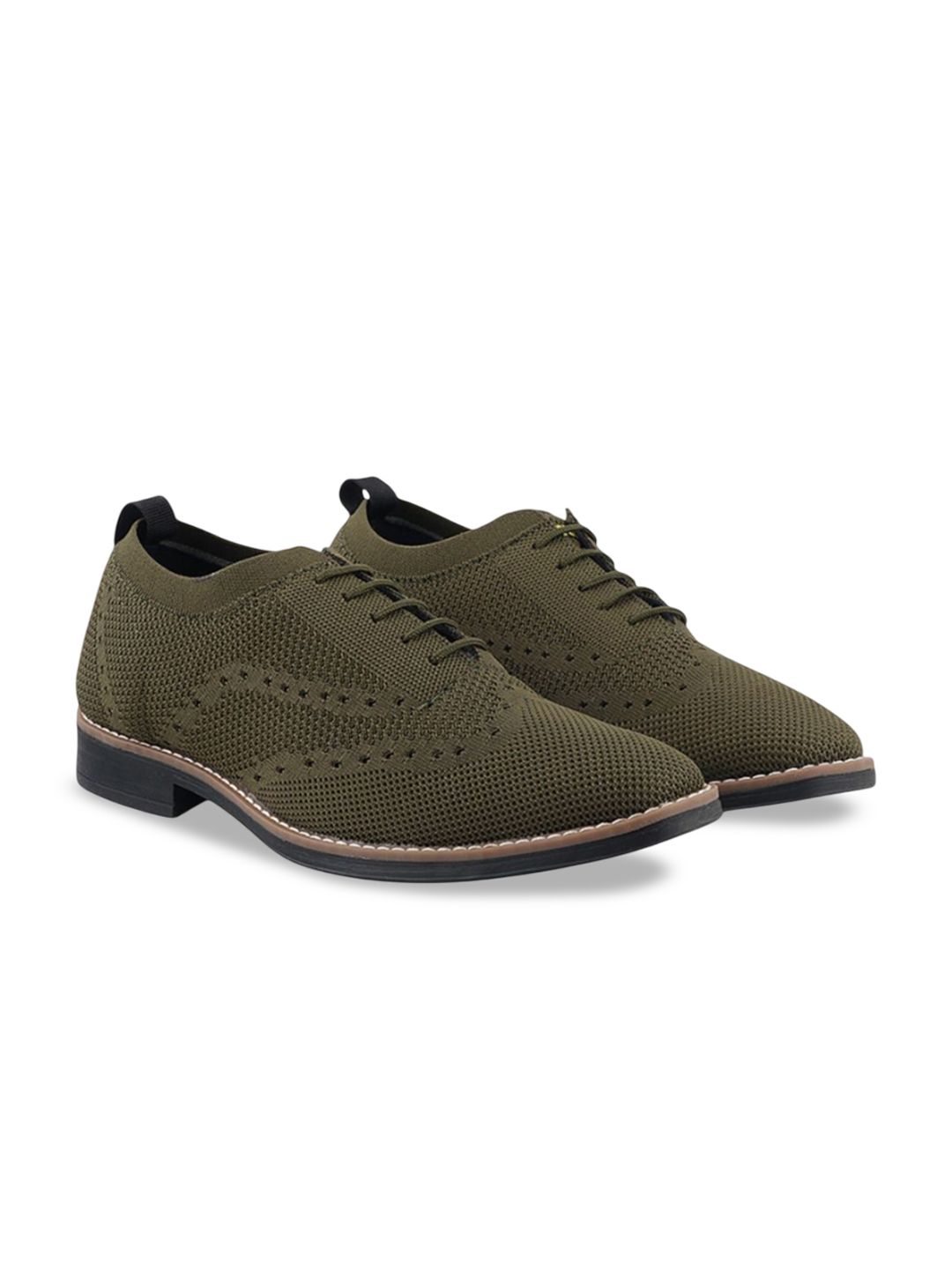FUEL Men Woven Design Lace-Ups Brogues