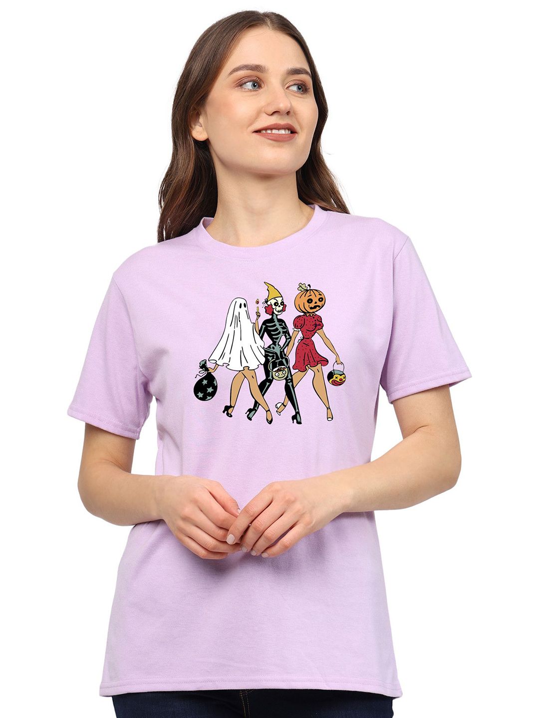 TQH Women Printed T-shirt