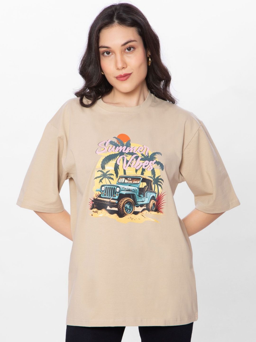 HAUTEMODA Women Typography Printed T-shirt