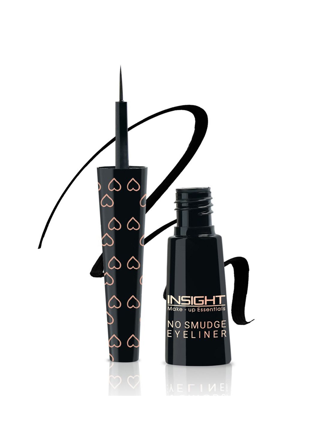 Insight Cosmetics Long Lasting Quick Dry No Smudge Eyeliner with Fine-Tip Brush 4g - Black