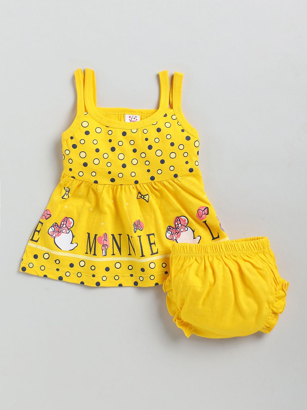 Girls Pack Of 2 Printed Sleeveless Pure Cotton Top With Shorts 3