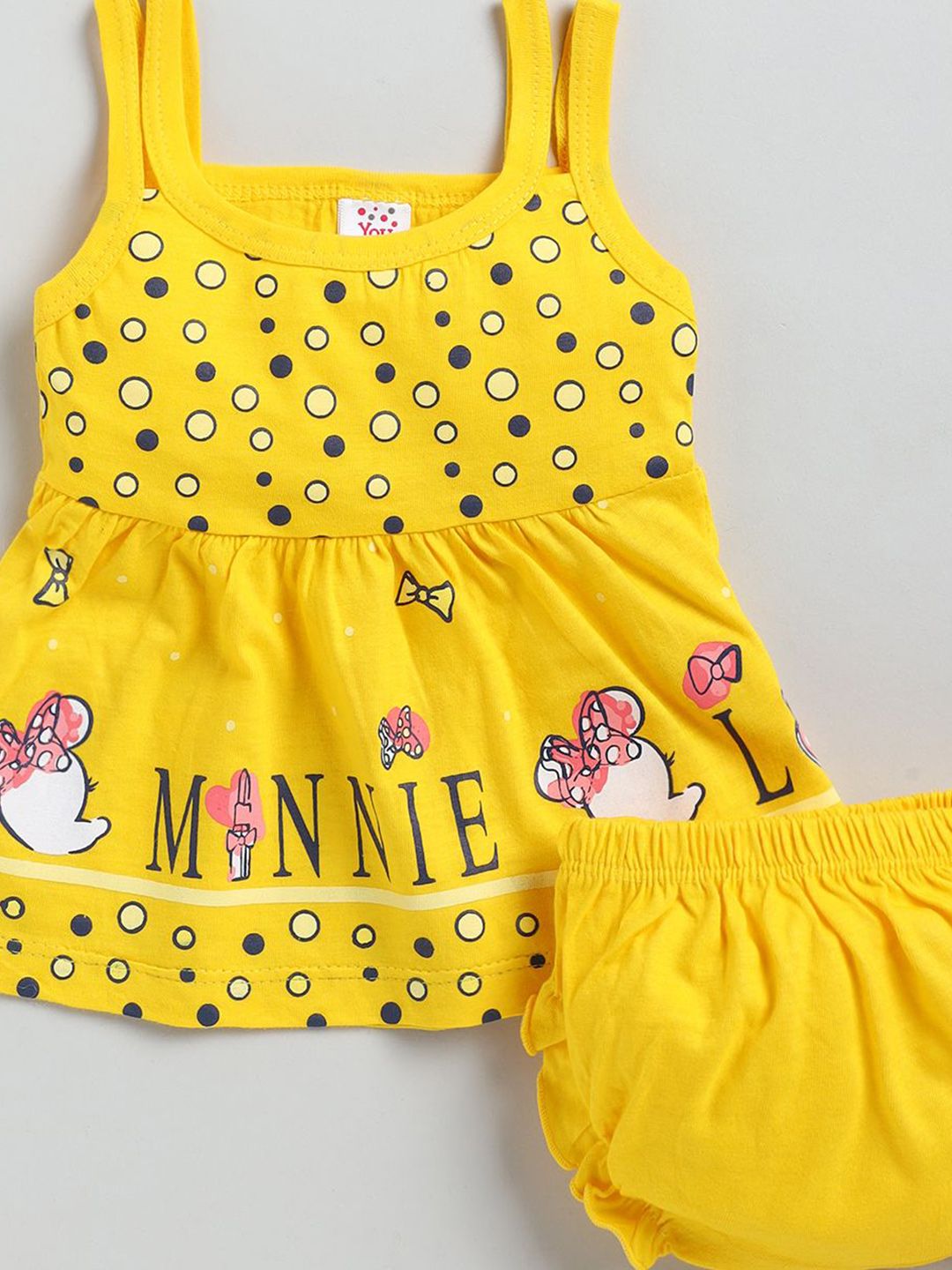 Girls Pack Of 2 Printed Sleeveless Pure Cotton Top With Shorts 5