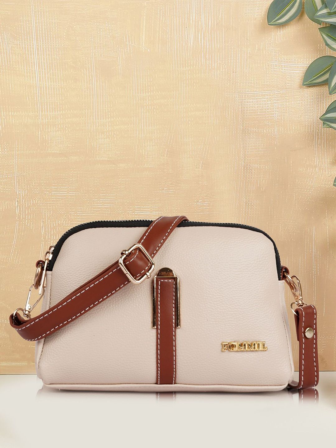 FOMMIL Sling Bag With Tasselled