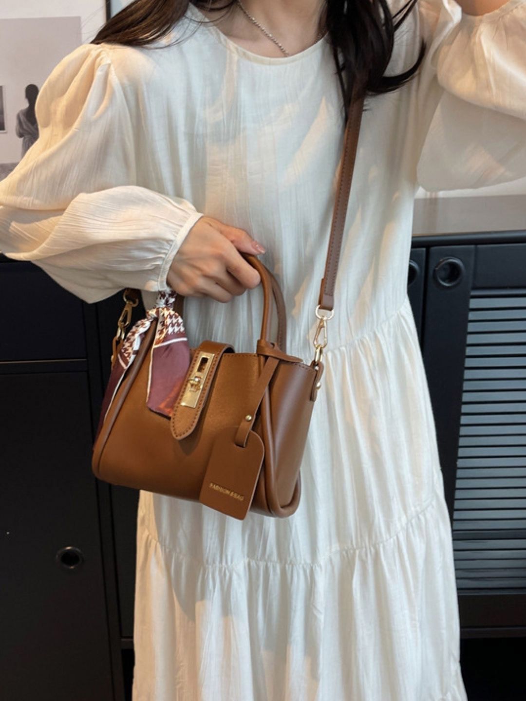 CORSICA Solid Medium Structured Handheld Bag