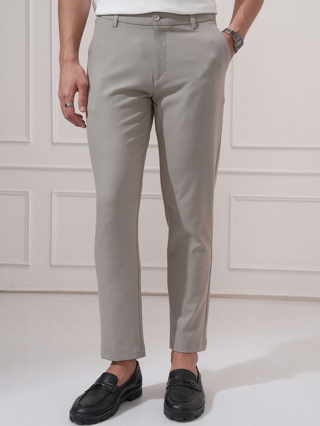 HIGHLANDER Men Comfort Slim Fit Trousers