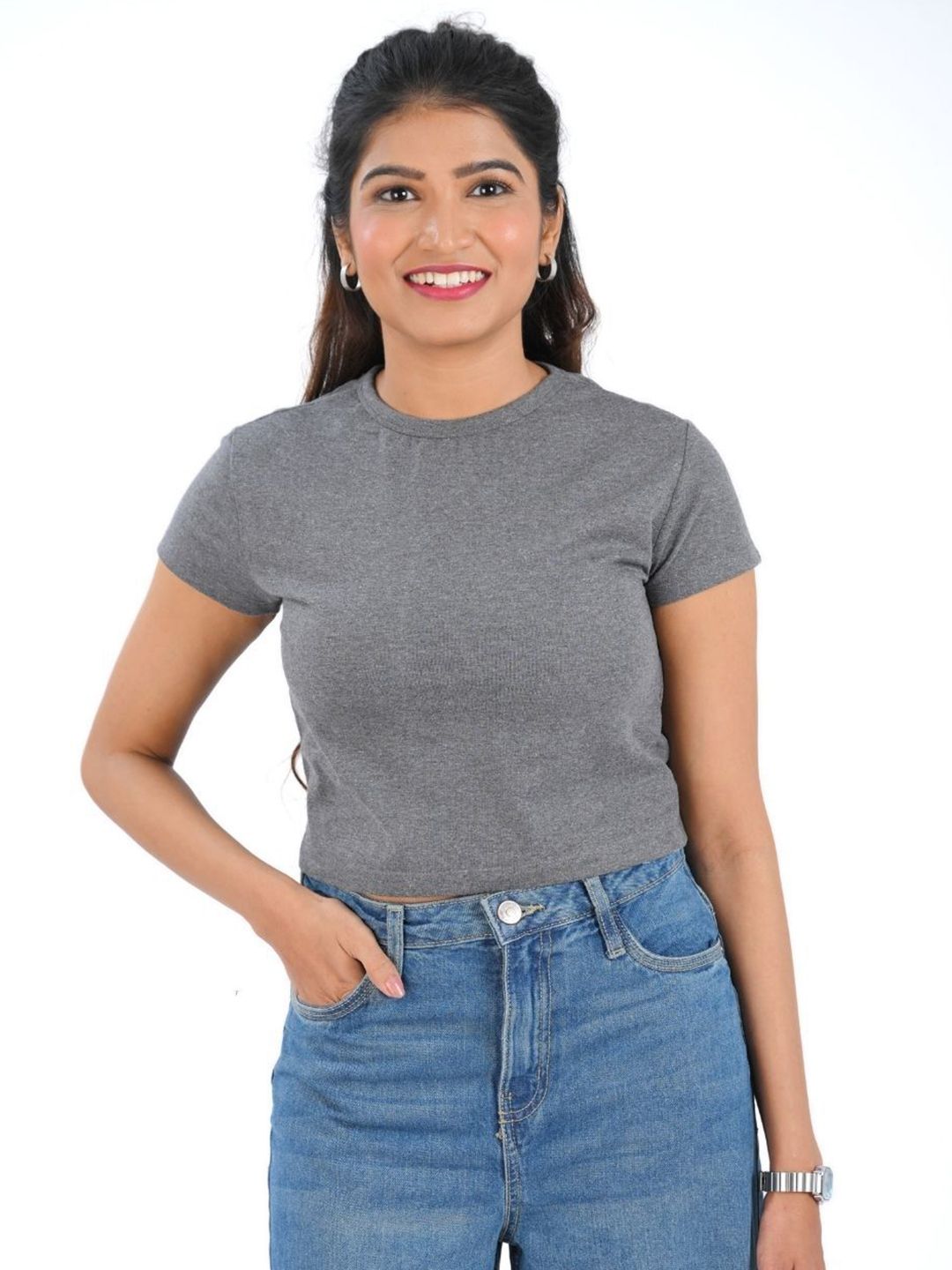 30 Looks Women V-Neck Pockets T-shirt