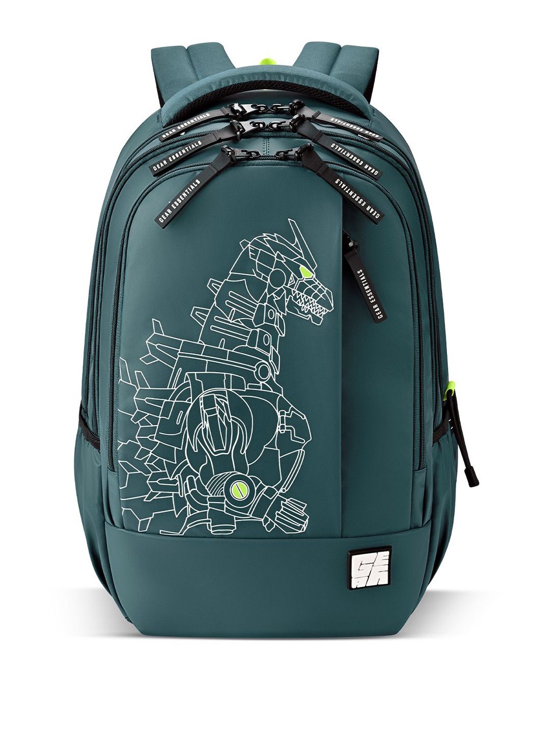 Gear Fiction Printed Medium Ergonomic Water Resistant Structured Backpacks