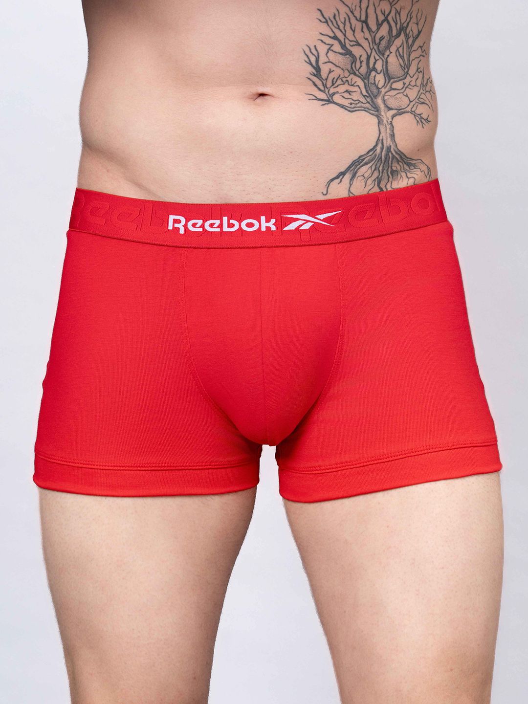 Reebok Men Pure Cotton Mid Rise Trunk
