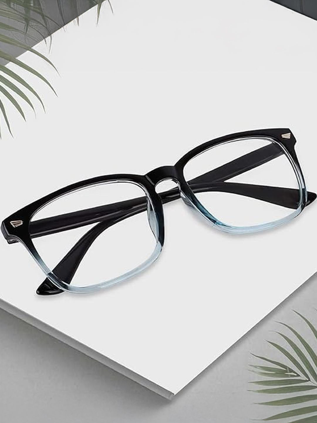 Arzonai Unisex Clear UV Protected Lens Plastic Sunglasses