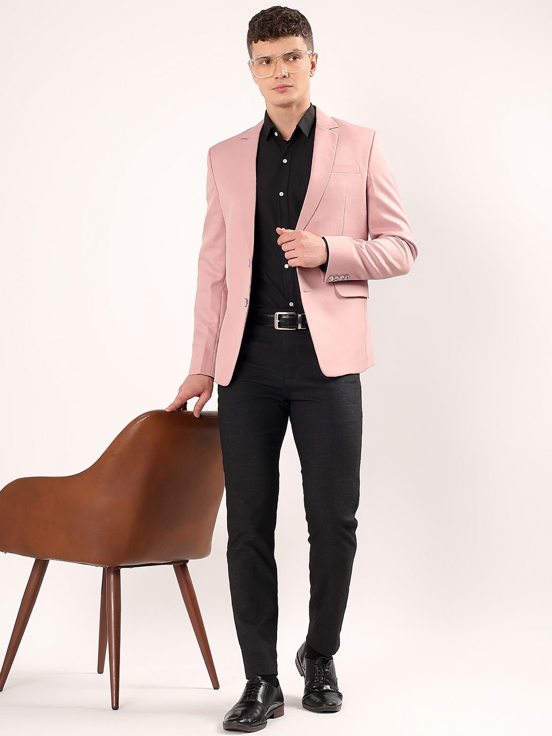 Darelooks Premium Clothing Slim-Fit Single Breasted Formal Blazer