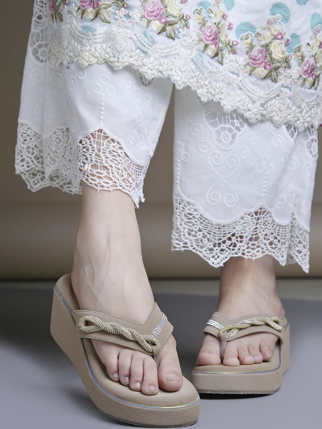 SZN Women Embellished Wedges